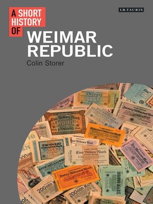 cover image of A Short History of the Weimar Republic